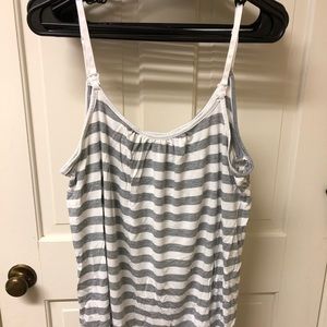 Maternity and nursing pajama top